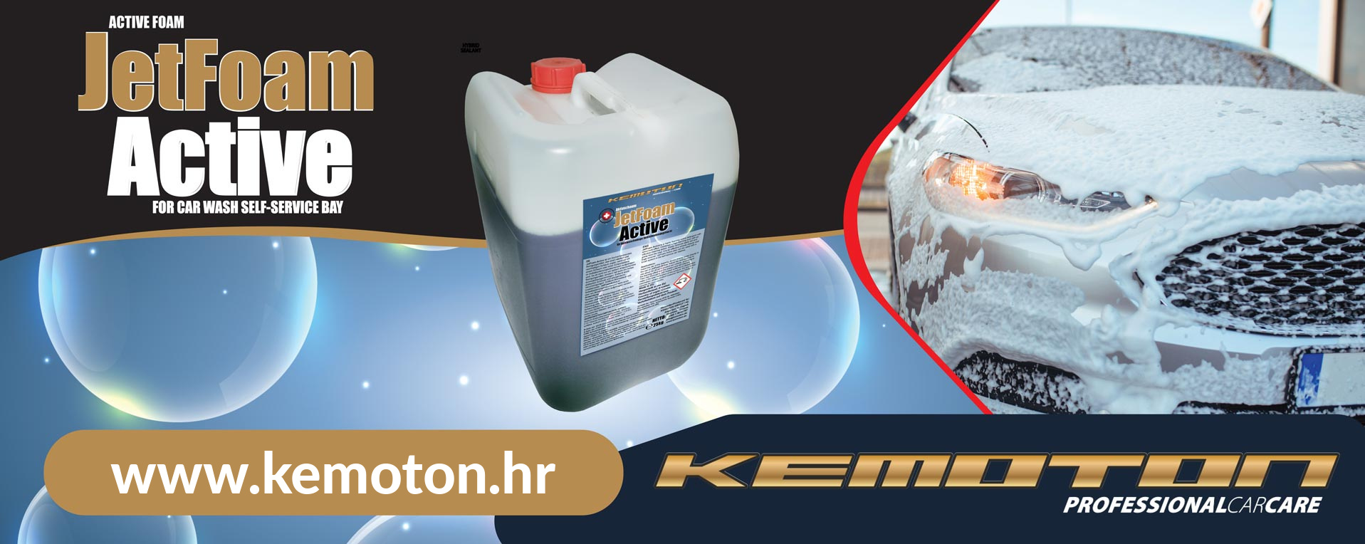 JetFoam Active aktivna pjena za autopraonice – KEMOTON